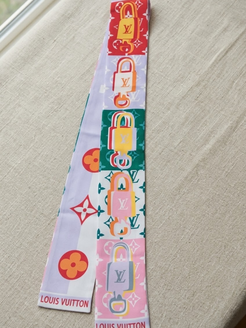 Twilly Scarf — Pink, Red, Green, Yellow